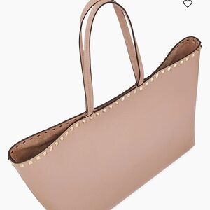 Valentino Garavani Studded Tan Tote